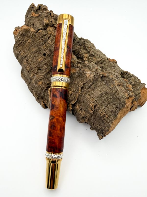 Lapworth II — Amboyna Burl & Sterling Silver
