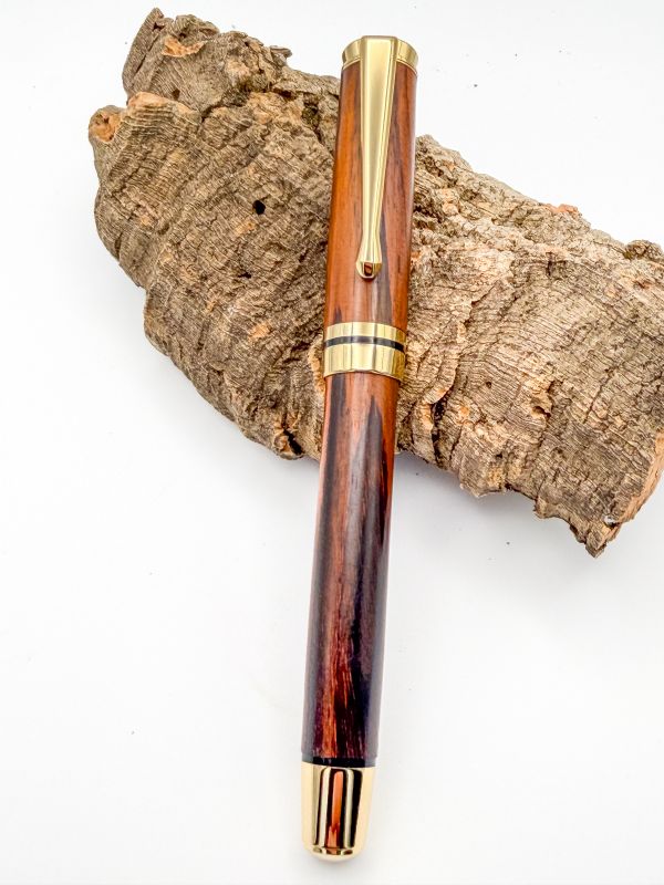 Macassar Ebony — Stratford II Fountain Pen in Gold