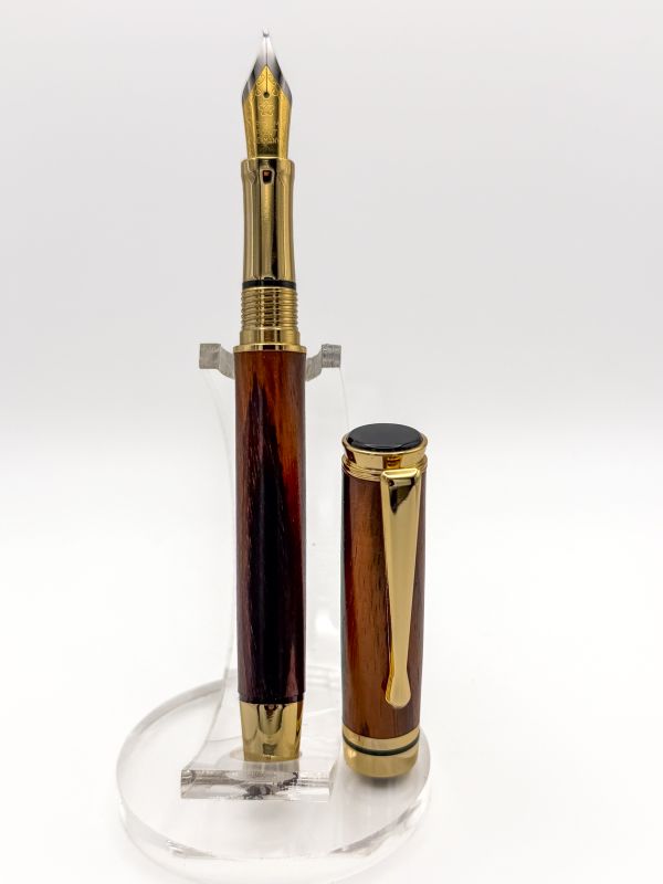 Macassar Ebony — Stratford II Fountain Pen in Gold