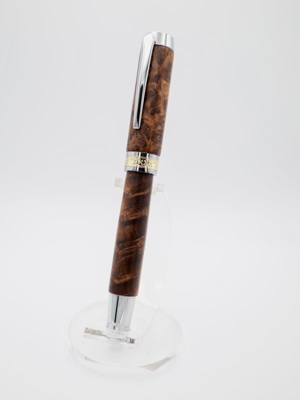 Stabilised Redwood Burl from Montana USA Rollerball Pen