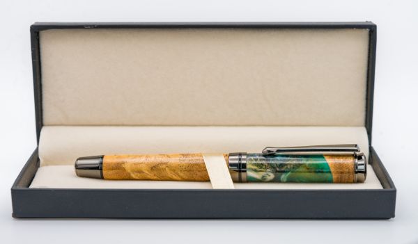 Elm Burl with Resin Inlay