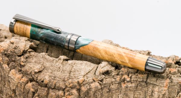 Elm Burl with Resin Inlay