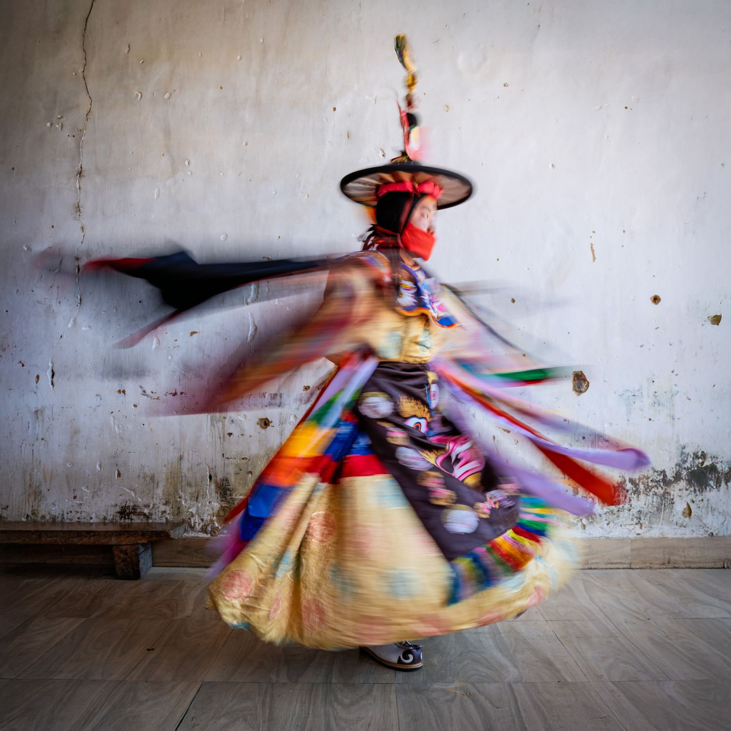 Dancing Monk in Mask 1