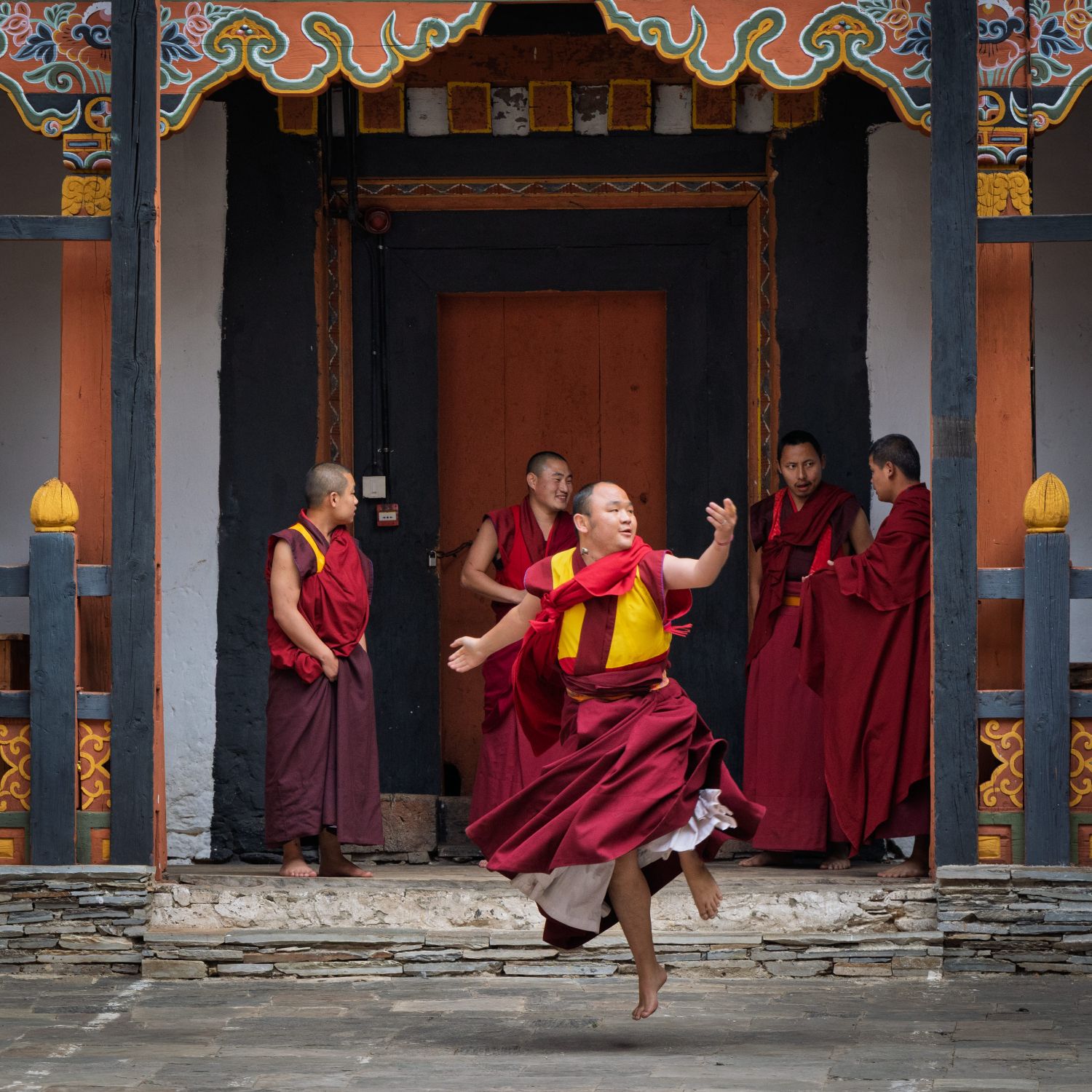 Monks Dancing 4
