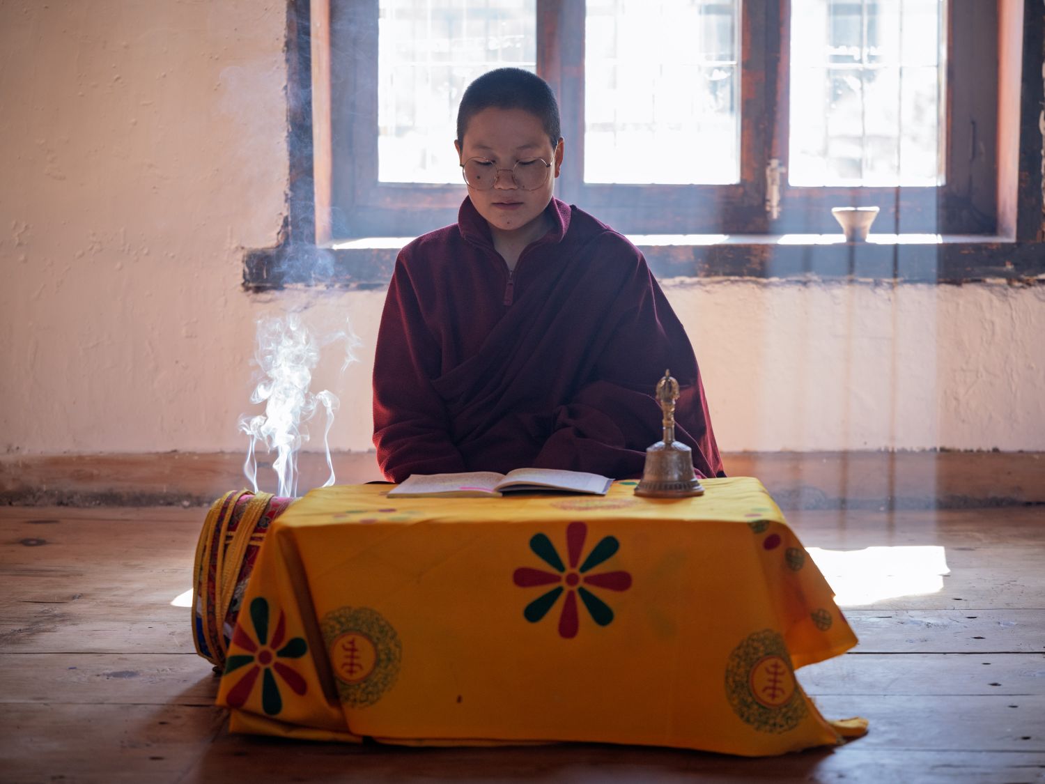 Female Monk Reading 1