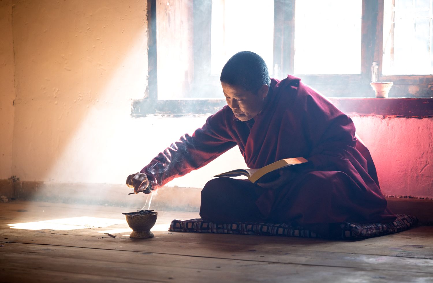 Female Monk Reading 2