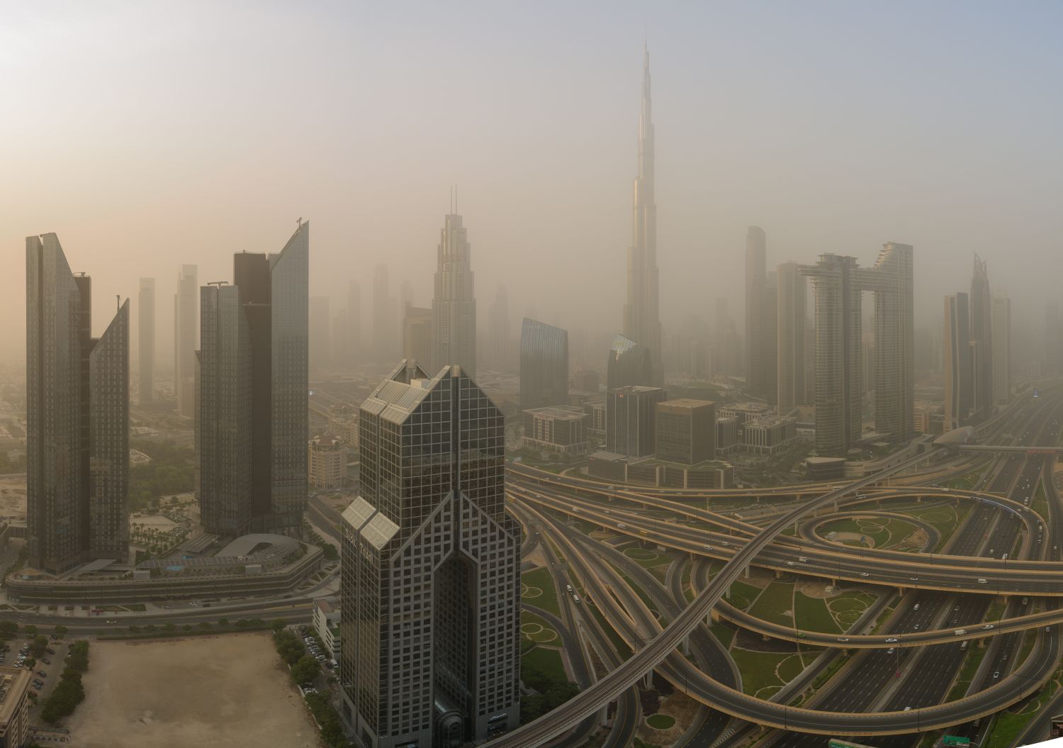 Dubai Sandstorm Clears