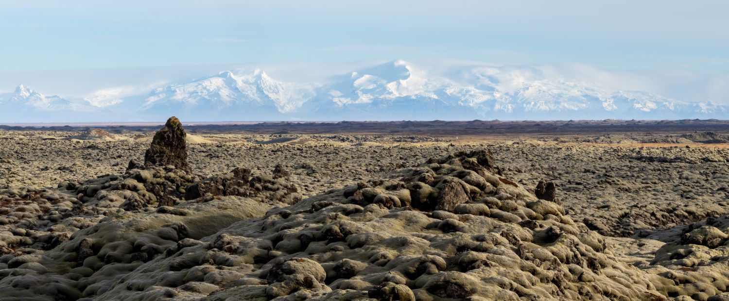Lava Field Moss & Glacial View