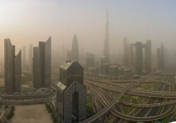 Dubai Sandstorm Clears