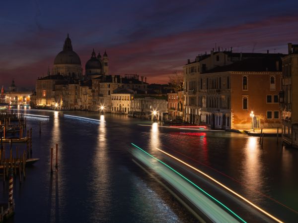 Grand Canal Light Trails